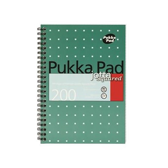 Pukka Pad Metallic Jotta spirálfüzet A5 100 lapos kockás 