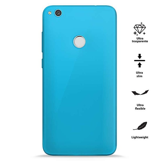 PURO 0.3 Nude - Huawei P8 Lite 2017 / Honor 8 Lite Fluo Blue tok (HWP8LITE1703NUDEBLUE)