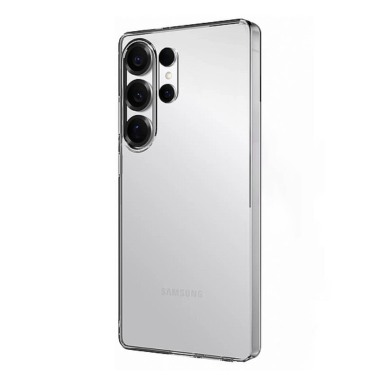 Puro 03 Nude szilikon tok Samsung Galaxy S25 Ultra-hoz, átlátszó