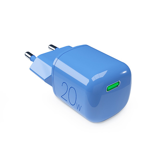 Puro 20W GaN USB-C fali töltő - kék