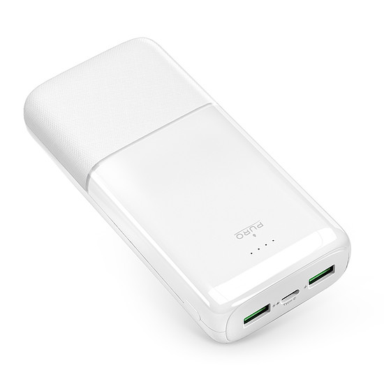 Puro DAILY 20 PLUS külső akkumulátor 20000mAh 2x USB-A / 1x USB-C 22.5W PD AFC - fehér