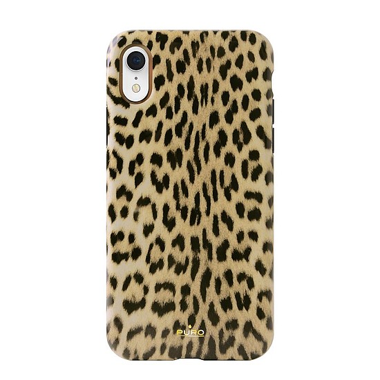 PURO Glam Leopard Cover - tok iPhone XR Leo 1 telefonhoz (IPCX61LEO1BLK)