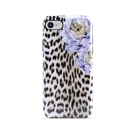PURO Glam Sweet Leopard - iPhone SE 2020/8/7 / 6s tok Leo Peonies (IPC747CSWELEO2BLK)