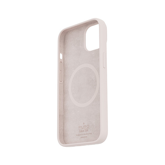 PURO ICON MAG - iPhone 14 Max MagSafe tok poros rózsaszín (IPC1467ICONMAGROSE)