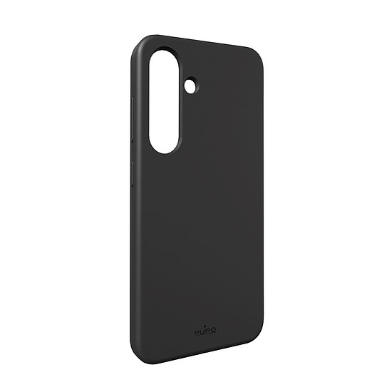 Puro Icon szilikon tok Samsung Galaxy S25+ készülékhez, fekete