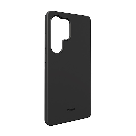Puro Icon szilikon tok Samsung Galaxy S25 Ultra készülékhez, fekete