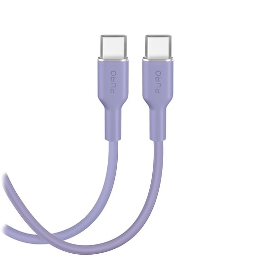 Puro ICON USB-C - USB-C kábel 1.5m - Lila