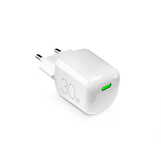 Puro MiniPro 30W GaN USB-C fali töltő - fehér
