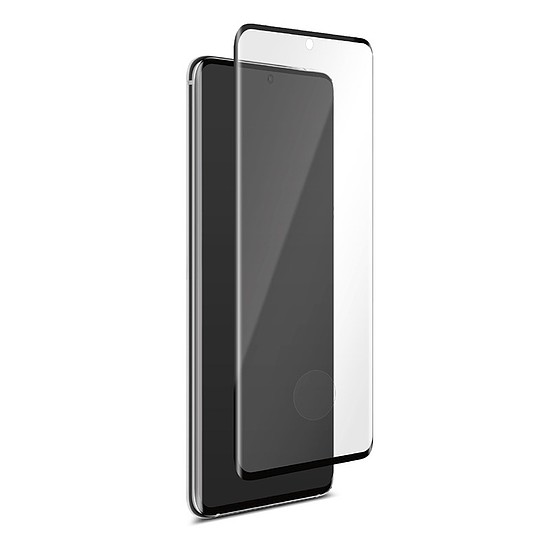 PURO Premium Full Edge edzett üveg tok - Samsung Galaxy S20 edzett üveg védőüveg fekete keret (SDGFSGALAXYS11LBLK)