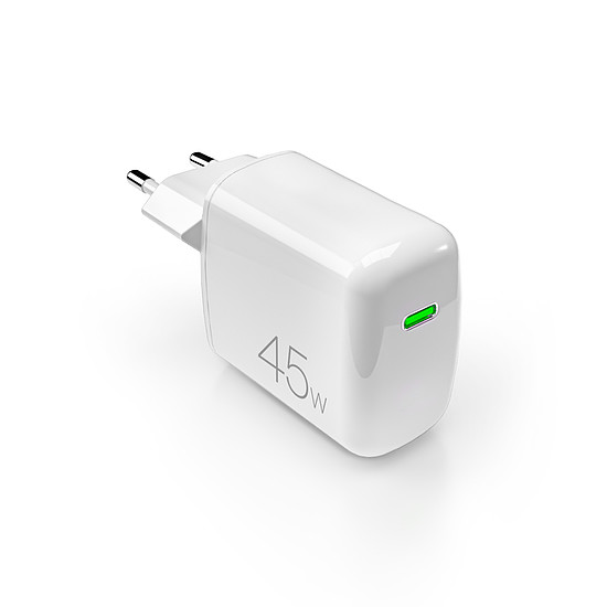 Puro Super Mini 45W PD GaN USB-C fali töltő - fehér