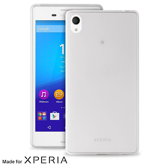 PURO Ultra Slim "0.3" Cover MFX - Tokkészlet + fólia Xperia M4 AQUA képernyőhöz áttetsző (SNYXM4AQUA03TR)