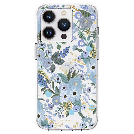 Puska átlátszó papír - tok iPhone 14 Pro készülékhez Garden Party Blue (RP049230)