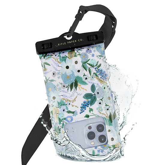 Puskapapír vízálló úszó tasak - Vízálló tok okostelefonokhoz 6,7"-ig Garden Party Blue (RP050044)