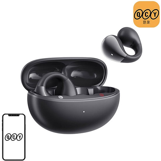 QCY Crossky Clip C30 fejhallgató fekete (T33 black)