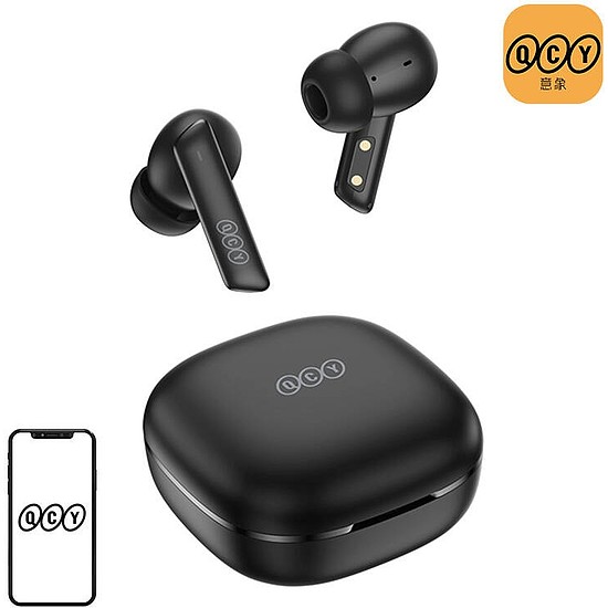 QCY HT05 TWS fülhallgató, ANC fekete (HT05 Black)