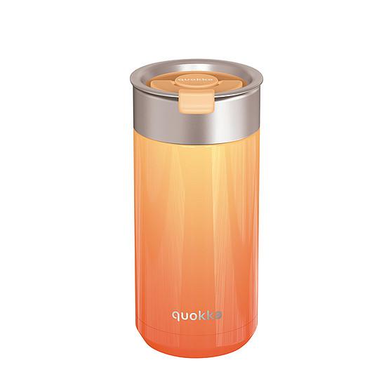 Quokka Boost Coffee Tumbler - Rozsdamentes acél termikus bögre sörfőzővel 400 ml sárgabarack narancs (40081)
