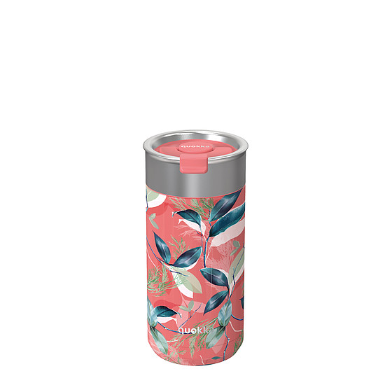 Quokka Boost - Rozsdamentes acél kávépohár 400 ml egzotikus rózsaszín (40071)