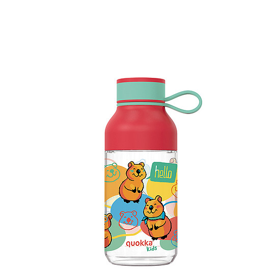 Quokka Ice Kids pánttal - Tritán üveg 430 ml Happy Quokka (40155)