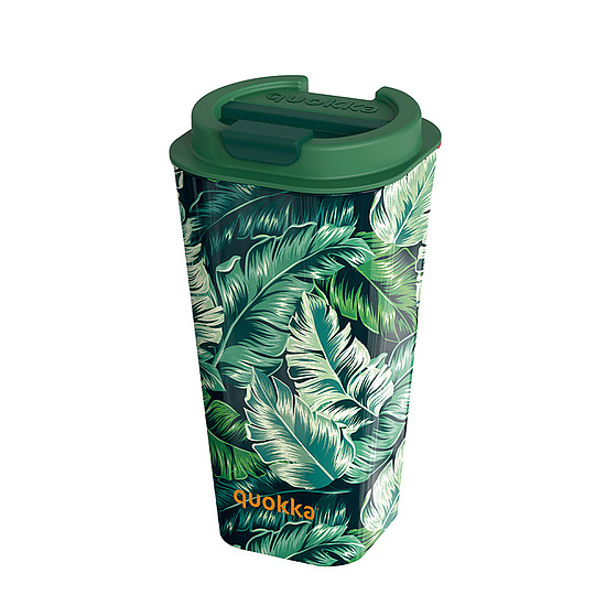 Quokka Vaso Cafe Doble Pared - Duplafalú műanyag bögre 450 ml Jungle (40225)