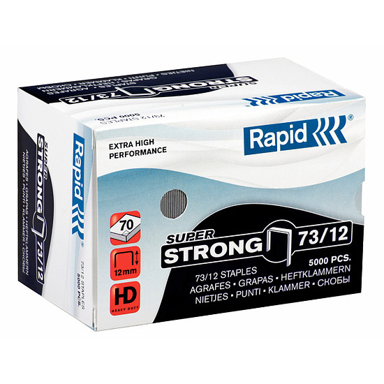 Rapid tűzőkapocs 73/12 Superstrong HD31 kézi tűzőgéphez 5000 db/doboz 24890800