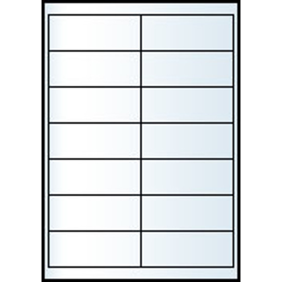RayFilm R0ECO 0911A 105x42,4mm 2 pályás univerzális etikett 14 címke/ív 100ív/doboz