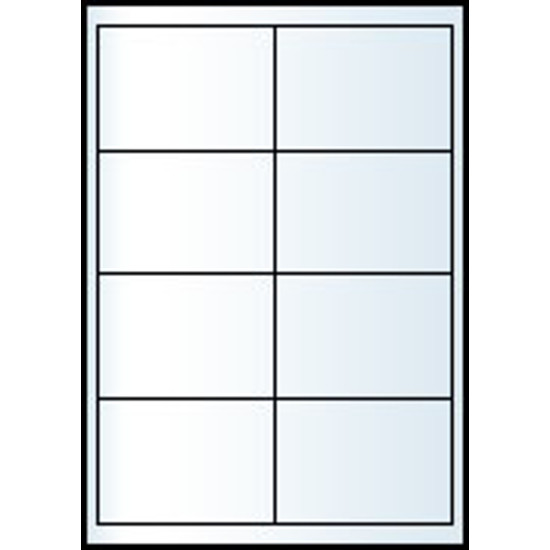 RayFilm R0ECO 0931A 105x74mm 2 pályás univerzális etikett 8 címke/ív 100ív/doboz