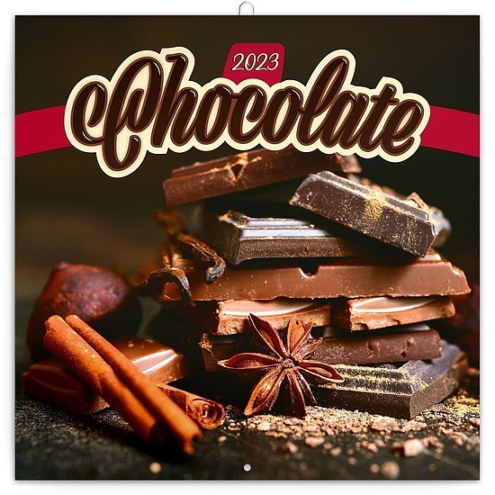Reálszisztéma Falinaptár 300x300 mm tűzött 6096 Chocolate - illatosított