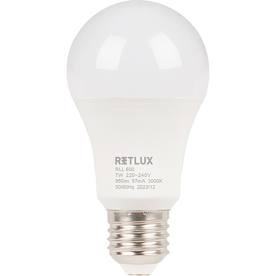 RETLUX RLL 600 A60 E27 izzó 7W WW D