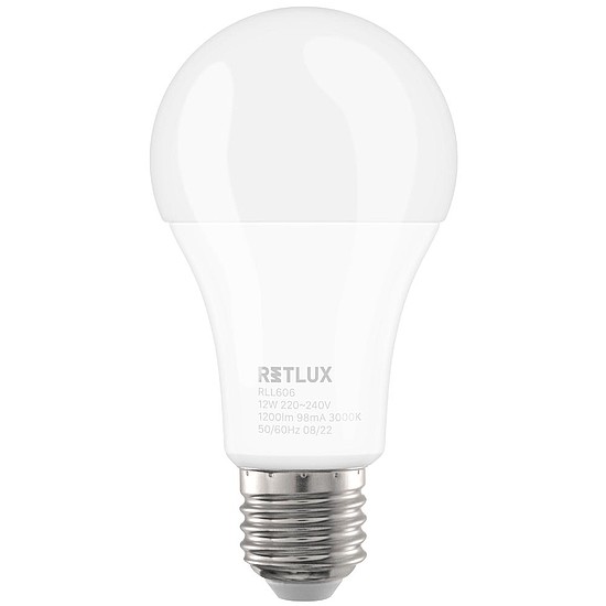 RETLUX RLL 606 A60 E27 izzó 12W WW D
