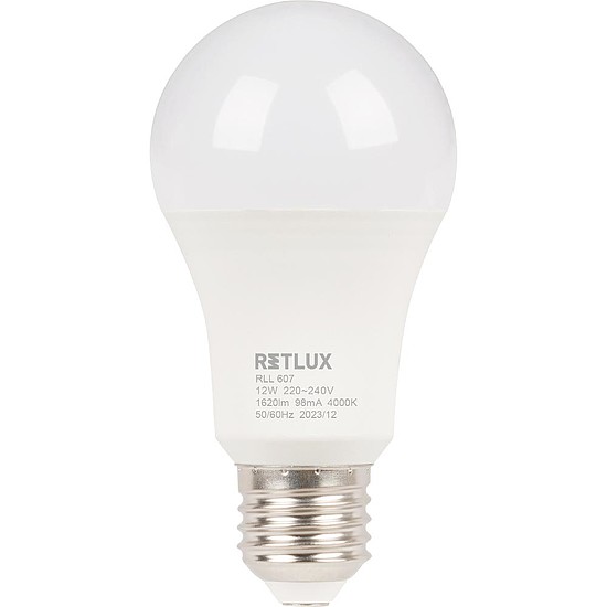 RETLUX RLL 607 A60 E27 izzó 12W CW D