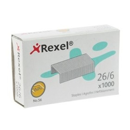 Rexel tűzőkapocs 26/6 1000 db/doboz ACCO6131