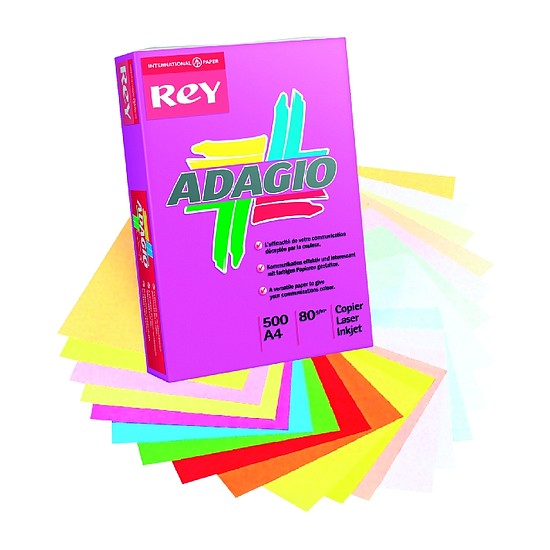 Rey Adagio A4 80gr. színes fénymásolópapír pasztell rózsaszín 500 ív / csomag / 336023