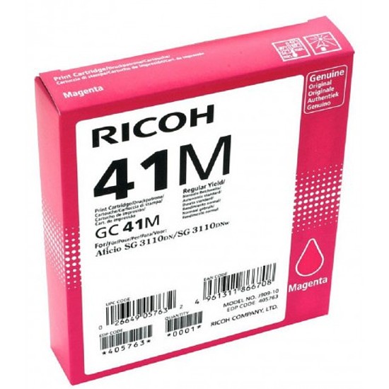Ricoh Aficio GC41M Magenta gélpatron eredeti 405763 SG3110