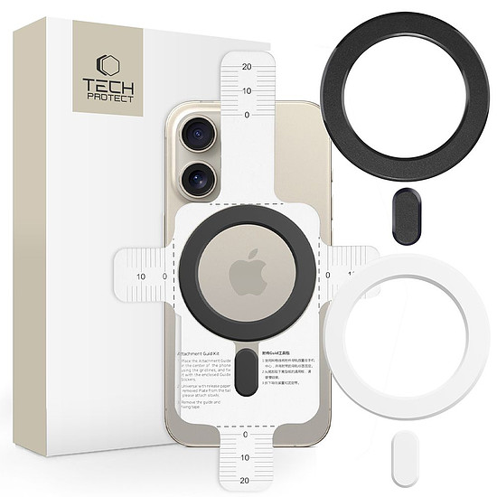 Ring Tech-Protect MMP-100 MagSafe-fel (2 db.) - fehér - fekete