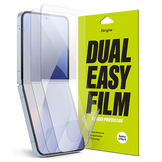 Ringke - Dual Easy Full (2 csomag) - Samsung Galaxy Z Flip6 - Átlátszó (KF2332202)