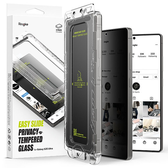 Ringke Easy Slide 2 db-os betekintést gátló üveg Samsung Galaxy S25 Ultra készülékhez