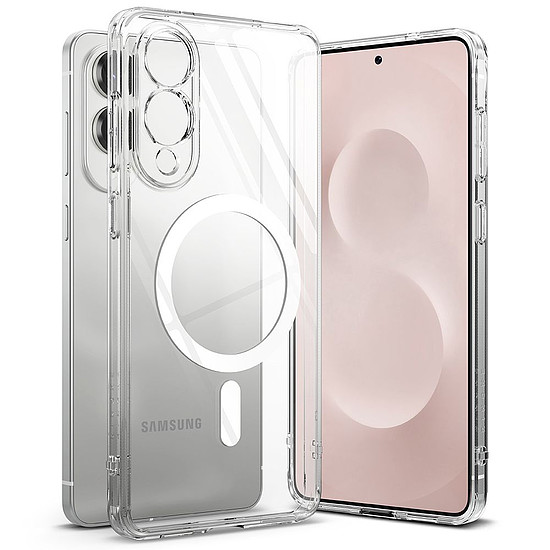 Ringke Fusion mágneses MagSafe tok Samsung Galaxy S25 Edge-hez - átlátszó