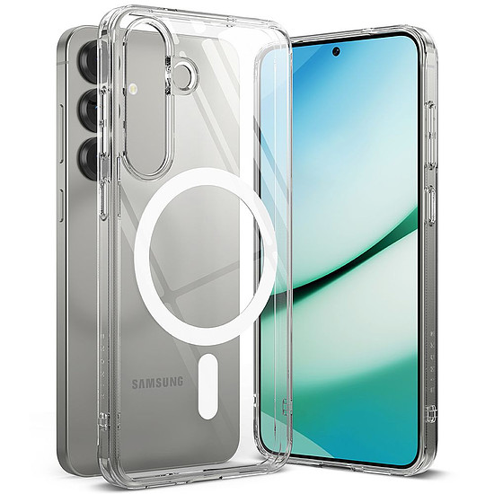 Ringke Fusion MagSafe tok Samsung Galaxy S25-höz - átlátszó