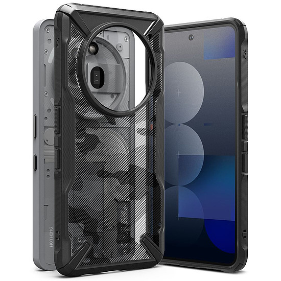 Ringke Fusion X tok Nothing Phone 3A Pro-hoz - átlátszó szürke
