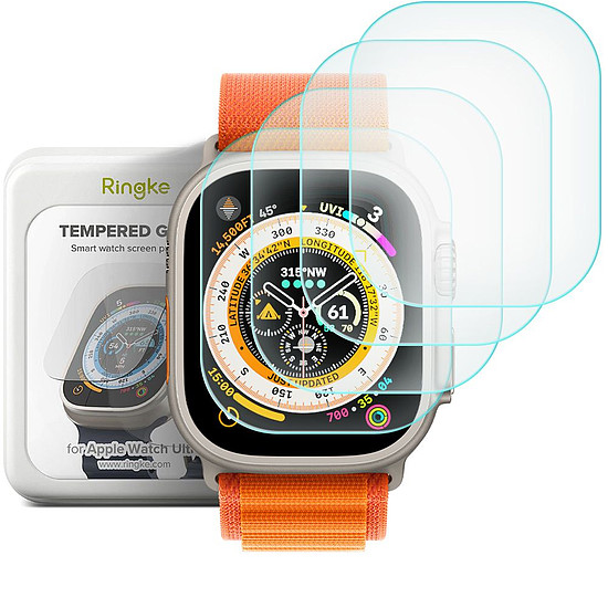 Ringke ID FC Glass 4 db-os edzett üveg Apple Watch Ultra 1 / 2 (49 mm) okosórához