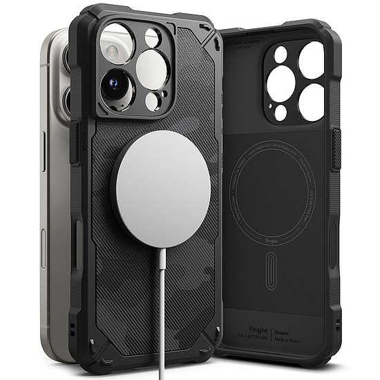 Ringke Rugged Gear MagSafe iPhone 16 Pro Max tok - fekete (188885)