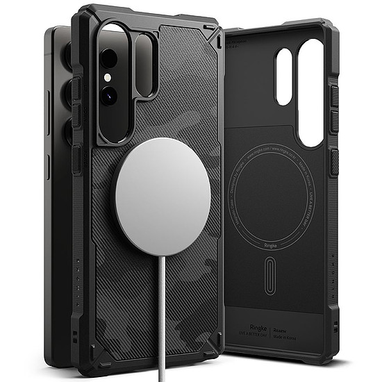 Ringke Rugged Gear MagSafe tok Samsung Galaxy S25 Ultra készülékhez - fekete terepszínű
