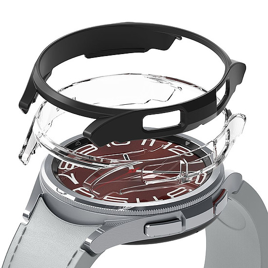 Ringke Slim 2 db-os tok Samsung Galaxy Watch 6 Classic 43mm-hez - fekete és átlátszó