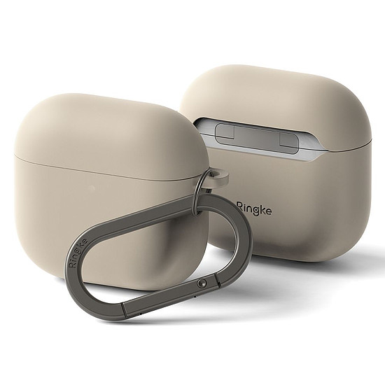 Ringke szilikon tok Apple AirPods 4-hez - bézs