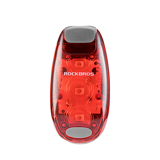 RockBros - Hordozható Mini Light (ZPWD-1) - Gyors rögzítő rendszerrel táskára, nyeregre, kerékre, szegélyre, csuklóra, bokára - fekete (KF2310045)