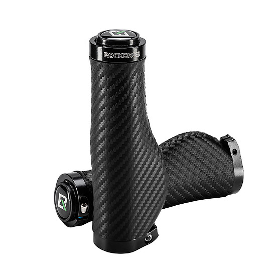 Rockbros Kerékpármarkolat Csavart Ergonomikus Csúszásgátló Markolatok - Fekete