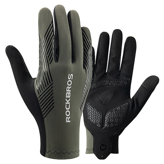 Rockbros kerékpáros kesztyű tavaszi/nyári/őszi, nagy, méret: XL - zöld