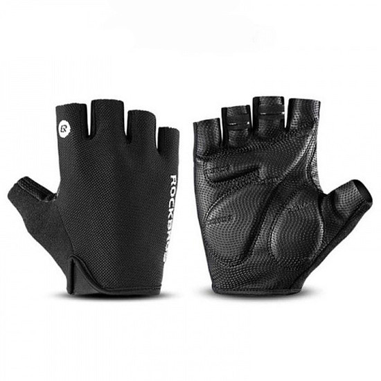Rockbros S106BK kerékpáros kesztyű XL méret - fekete