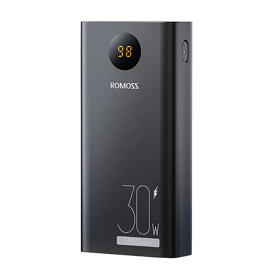 Romoss PEA30 Powerbank, 30000mAh, fekete (PEA30-192-2133H)