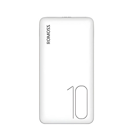 Romoss PSP10 Powerbank, 10000mAh, fehér (PSP10-102-1135)